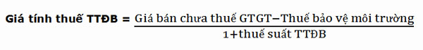 cách tính thuế tiêu thụ đặc biệt